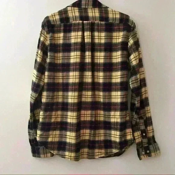 Merona Flannel Shirt Plaid Size Large - Picture 2 of 6